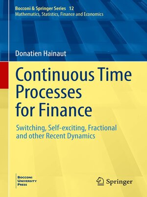 cover image of Continuous Time Processes for Finance